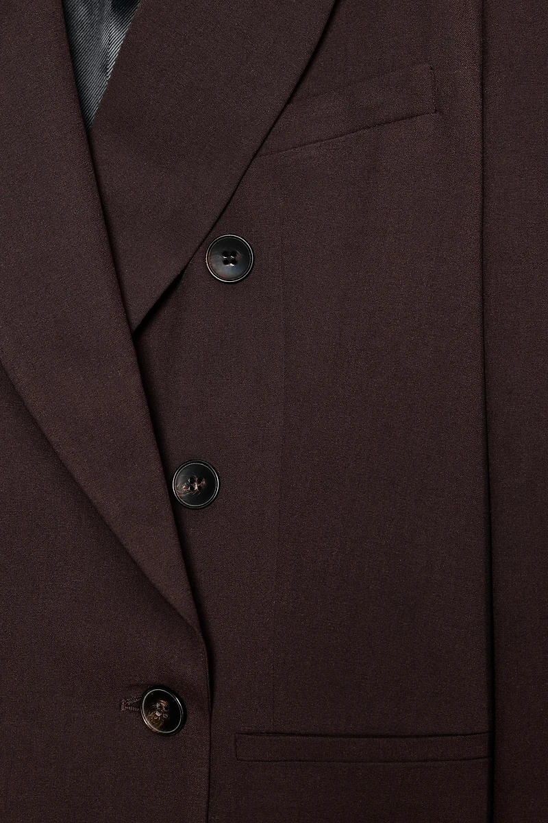 VESTE À BOUTONNAGE CROISÉ AVEC ÉPAULETTES