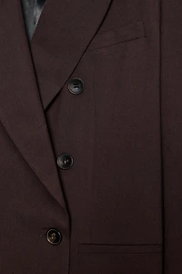 VESTE À BOUTONNAGE CROISÉ AVEC ÉPAULETTES