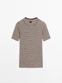 Short sleeve striped shirt