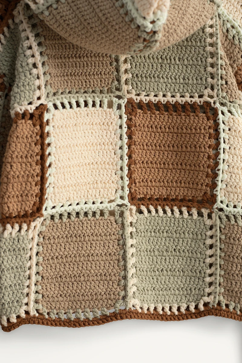 LIMITED EDITION CROCHET HOODIE CARDIGAN