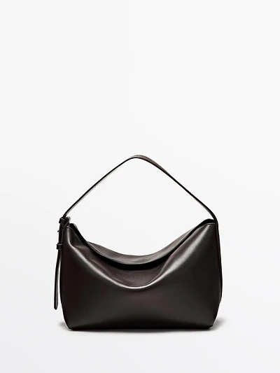 Small nappa leather shoulder bag