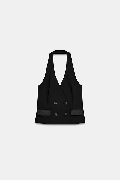 HALTER TUXEDO WAISTCOAT