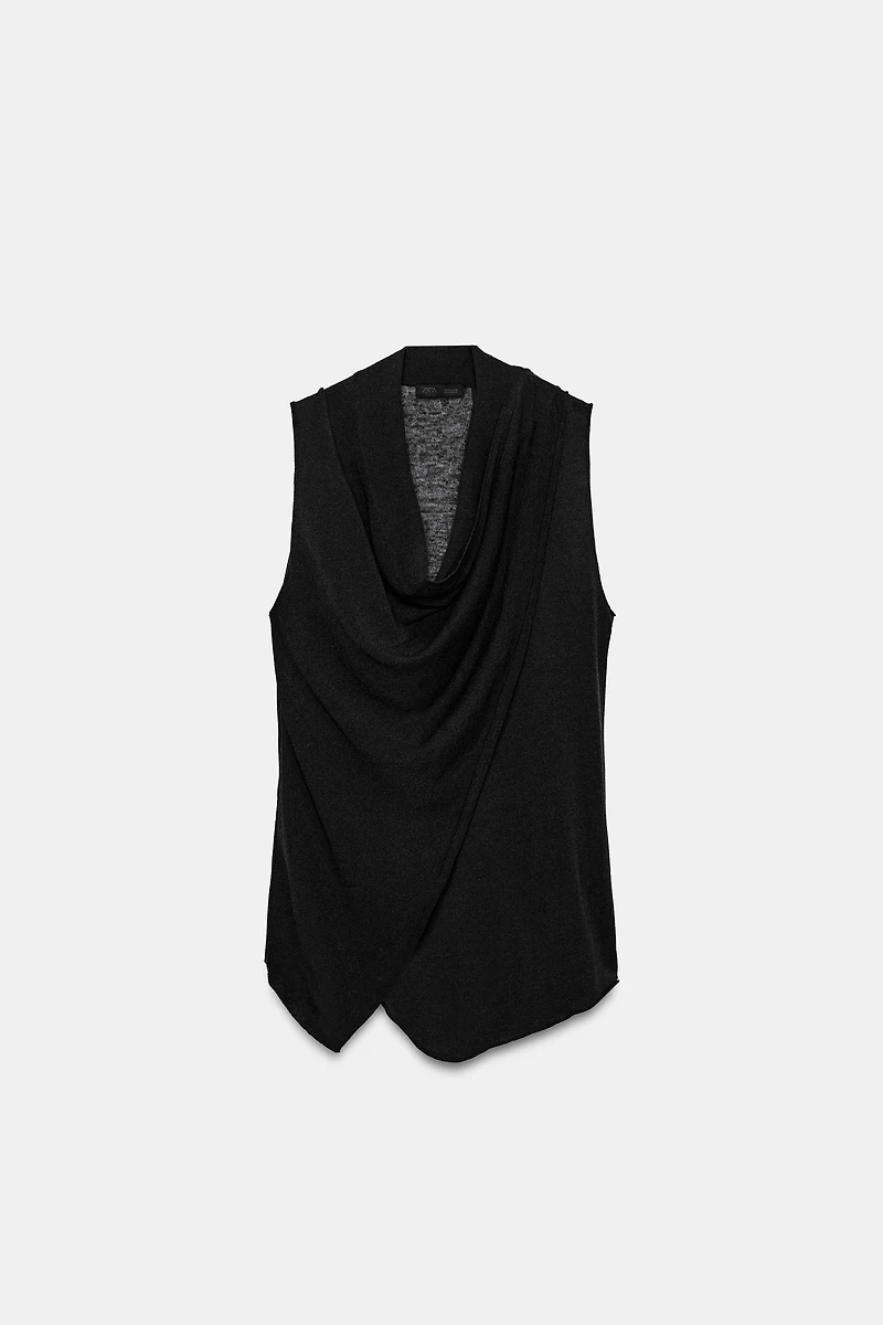 KNIT WRAP TOP
