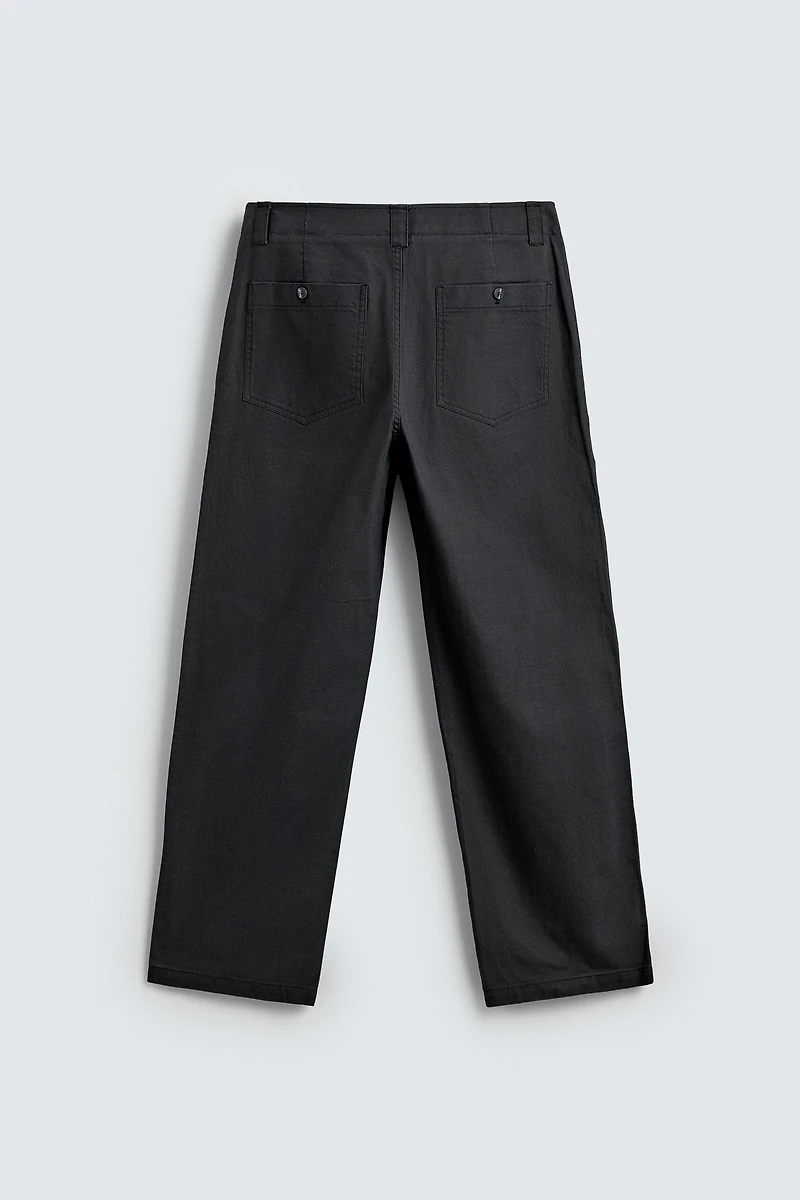 PANTALON STRAIGHT FIT DÉLAVÉ