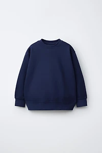 BASIC TEXT AND LABEL SWEATSHIRT