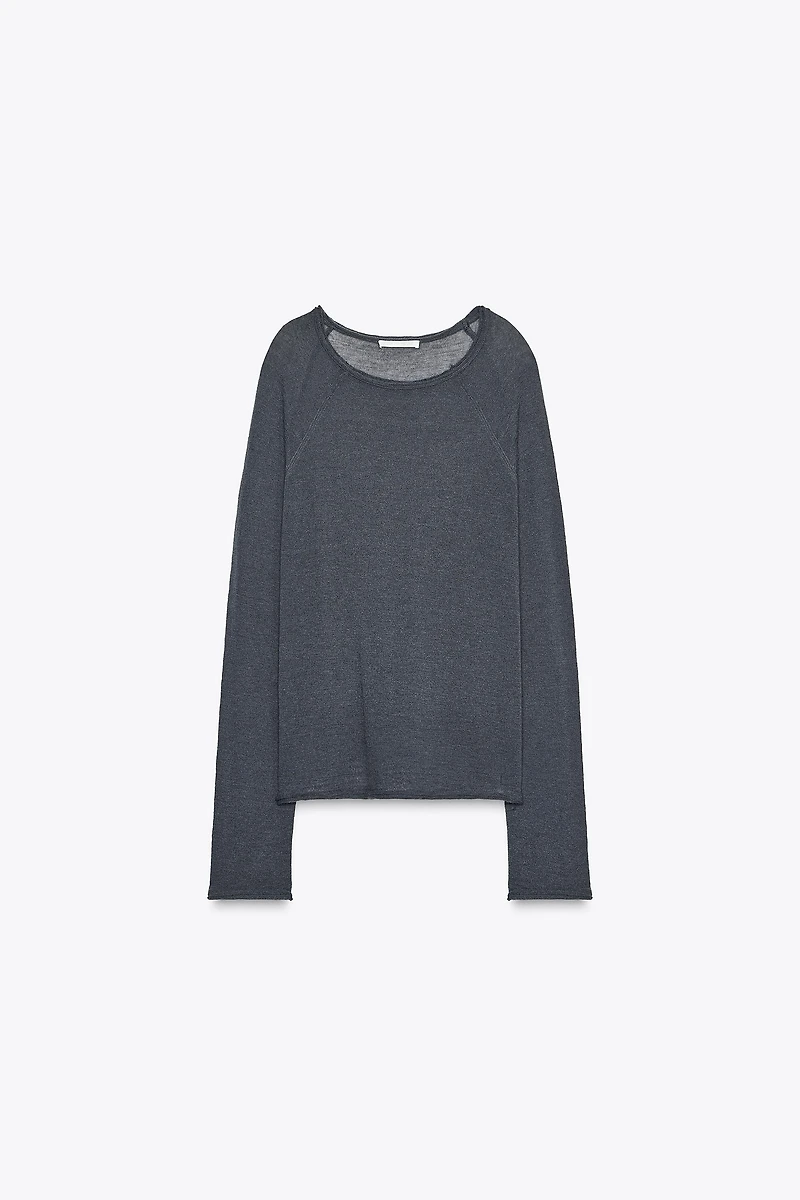 LONG SLEEVE T-SHIRT WITH WOOL