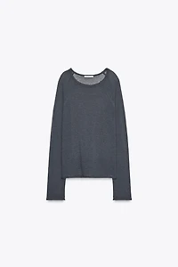 LONG SLEEVE T-SHIRT WITH WOOL