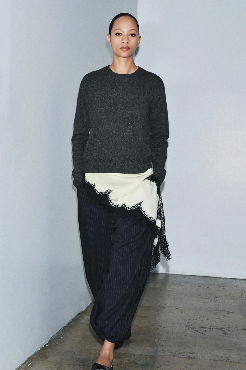 ZW COLLECTION PINSTRIPE BALLOON PANTS