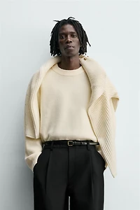 RELAXED FIT TEXTURED JUMPER