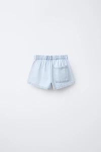 ELASTIC DENIM SHORTS