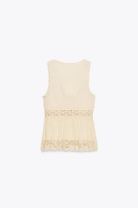 ZW COLLECTION EMBROIDERED ROMANTIC TOP