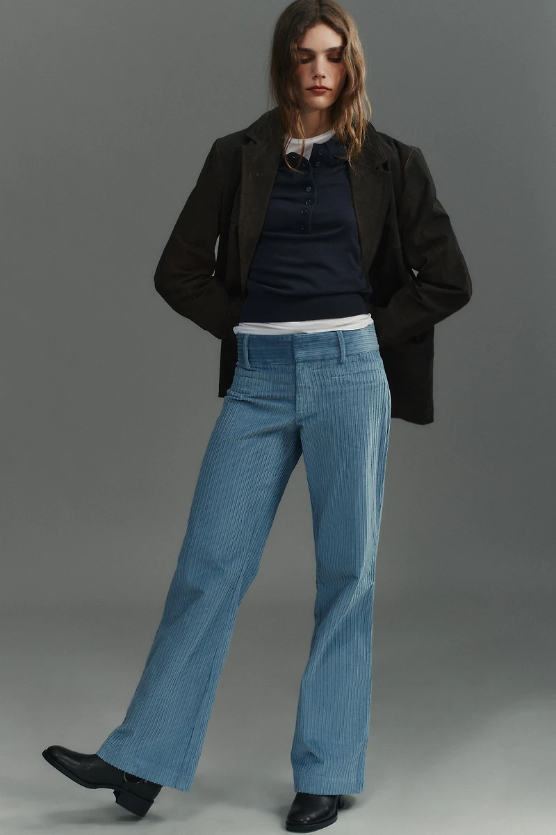 PANTALON FLARE EN VELOURS CÔTELÉ