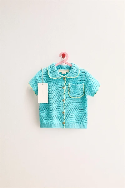 ZARA TIMELESS - CONTRAST KNIT POLO SHIRT