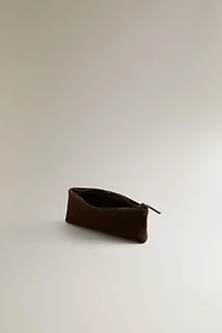 SPLIT LEATHER STORAGE CASE