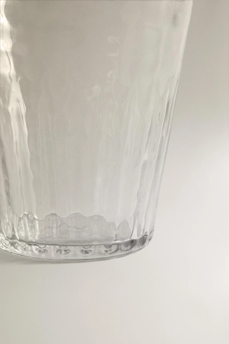 HAMMERED GLASS TUMBLER
