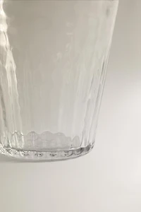HAMMERED GLASS TUMBLER