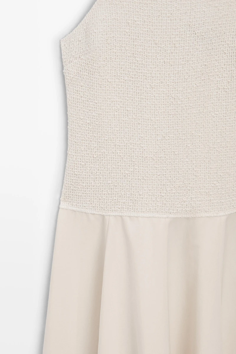 Long contrast dress