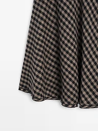 Flared with check detailing