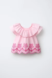 EMBROIDERED FLORAL SHIRT