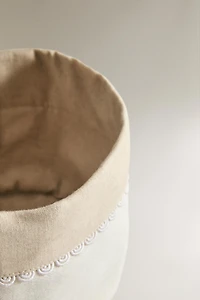LACE TRIM BREAD BASKET
