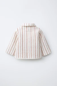 BLOUSON MATELASSÉ RAYURES BRODÉES