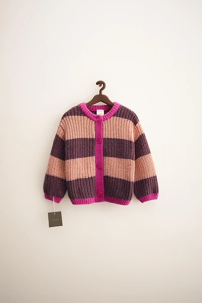 ZARA TIMELESS - STRIPED KNIT CARDIGAN