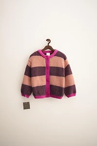 ZARA TIMELESS - GILET EN MAILLE À RAYURES