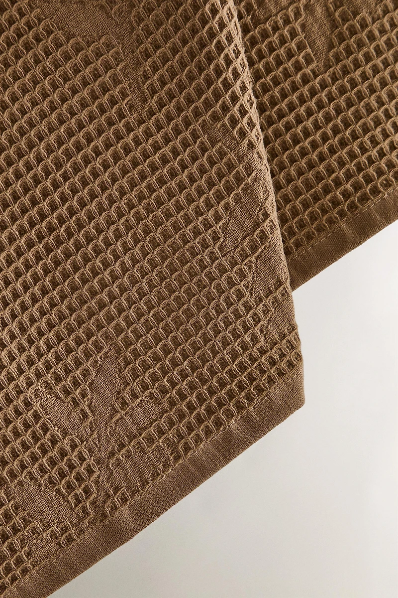 WAFFLE-KNIT KITCHEN TOWEL