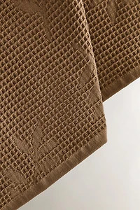 WAFFLE-KNIT KITCHEN TOWEL