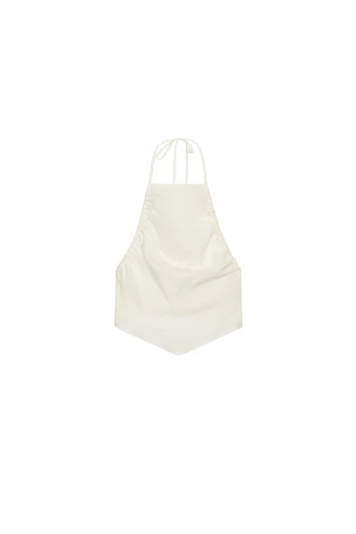 TOP HALTER PLISSÉ