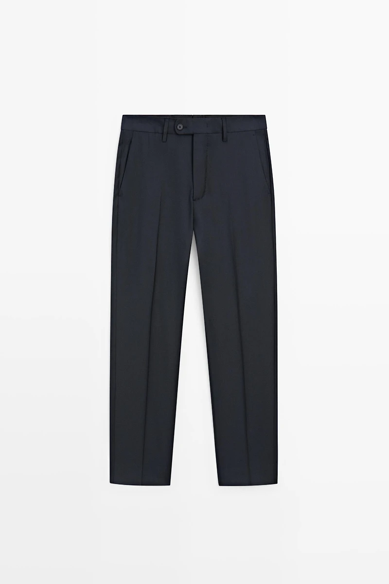 100% wool suit trousers