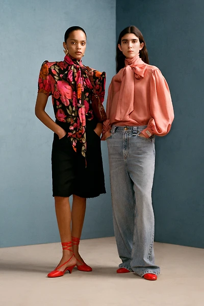 WILLY CHAVARRIA X ZARA MID-RISE WIDE LEG JEANS
