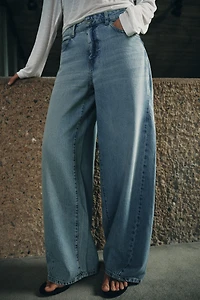 ZW COLLECTION LOOSE BARREL MID-RISE JEANS