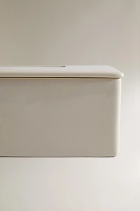 WHITE CERAMIC TISSUE BOX