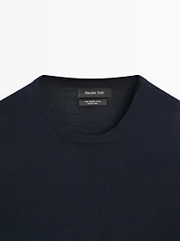 100% merino wool knit sweater