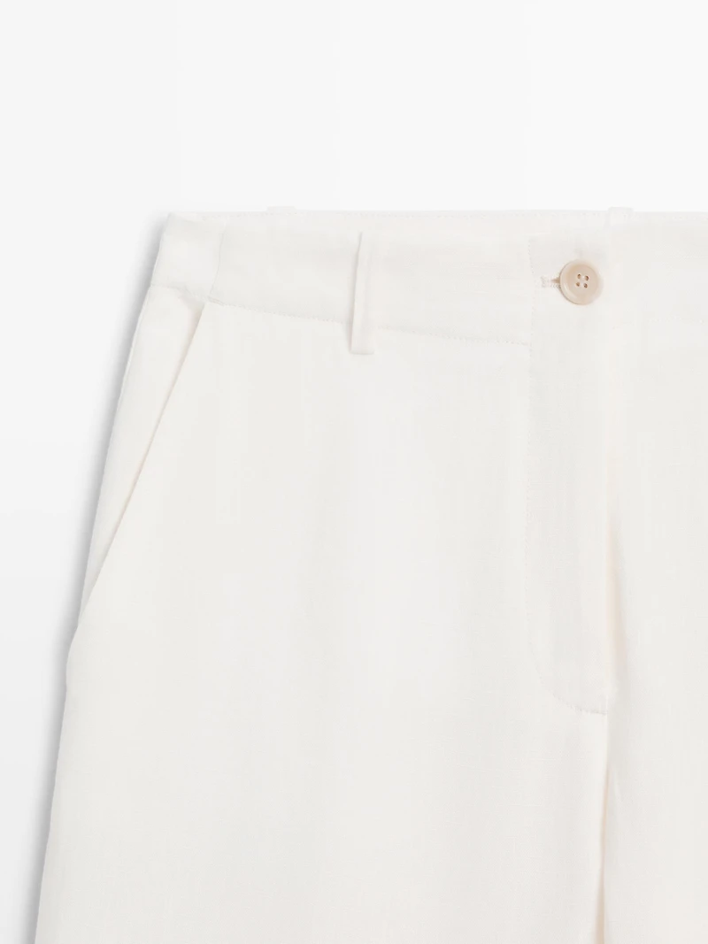 Pantalon de costume en lin