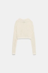 CROPPED HIGH NECK JUMPER