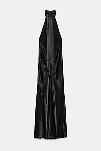 ZW COLLECTION SATIN EFFECT HALTER DRESS