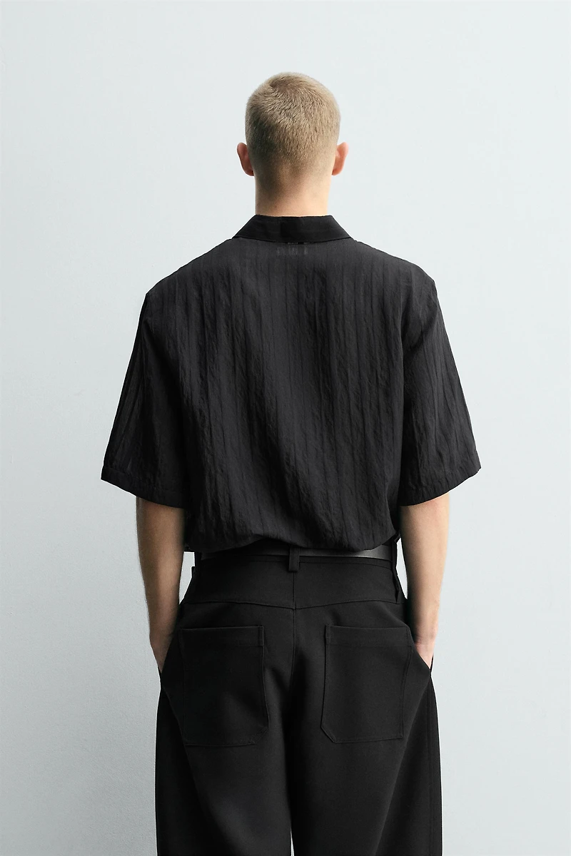 RELAXED FIT TEXTURED SHIRT