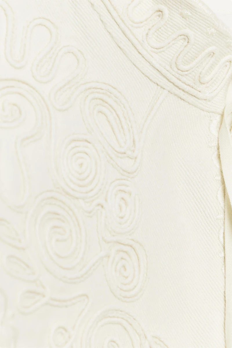 ZW COLLECTION FRINGED EMBROIDERED VEST