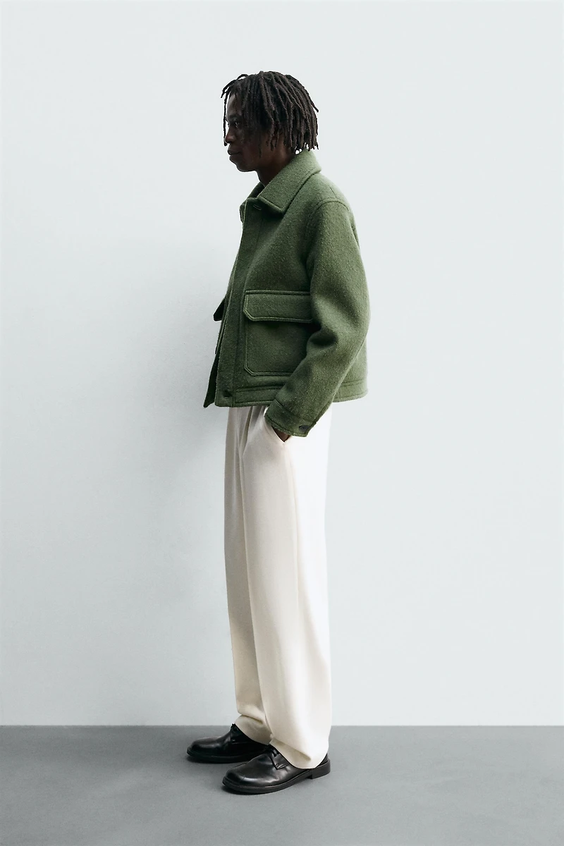 BLOUSON AVEC LAINE ET POCHES