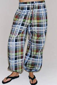 PANTALON BOUFFANT À CARREAUX ZW COLLECTION