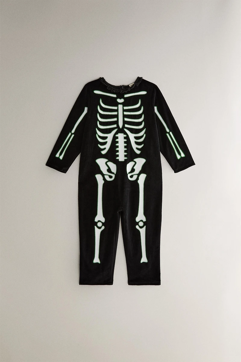CHILDREN'S SKELETON HALLOWEEN COSTUME