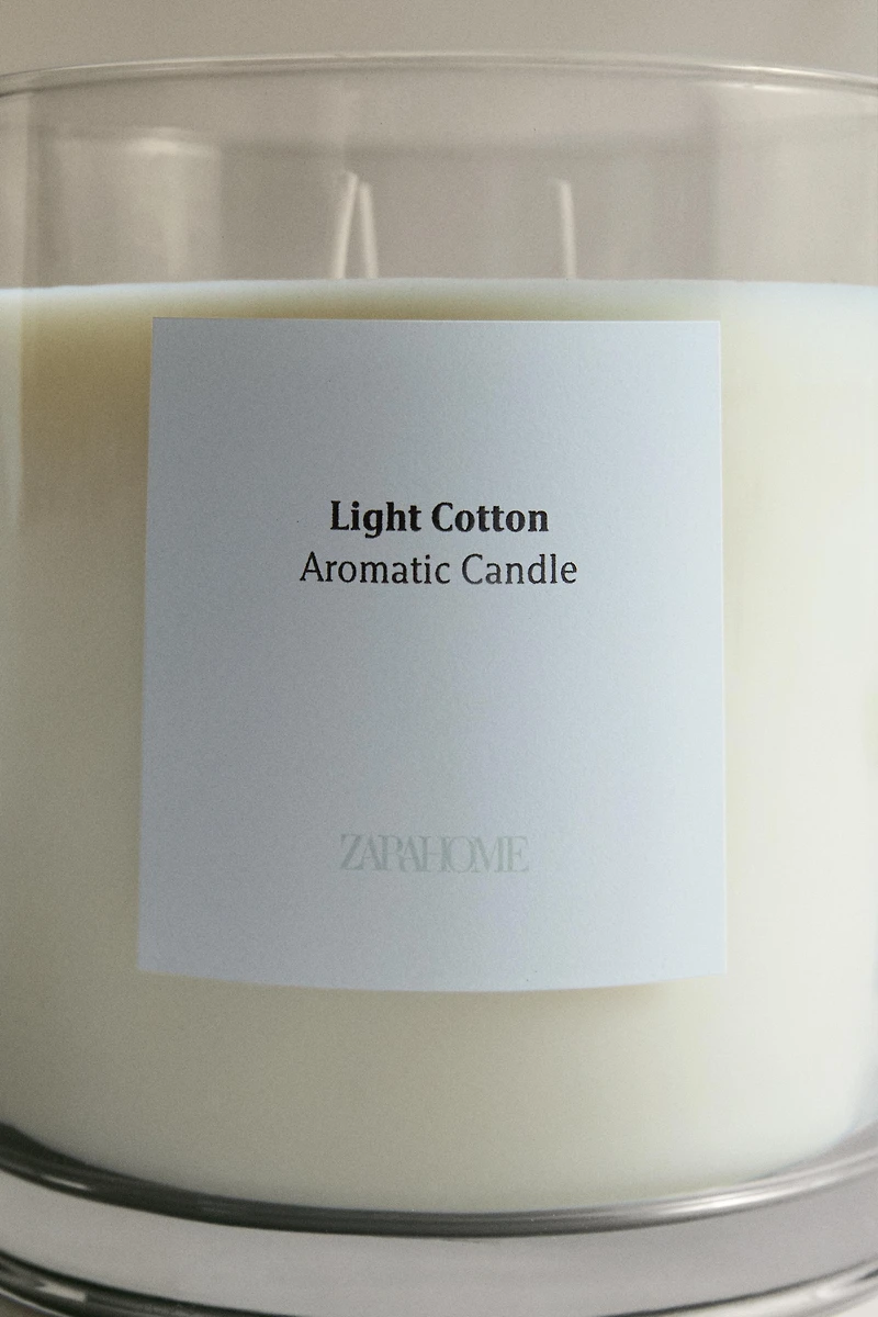 G) LIGHT COTTON SCENTED CANDLE