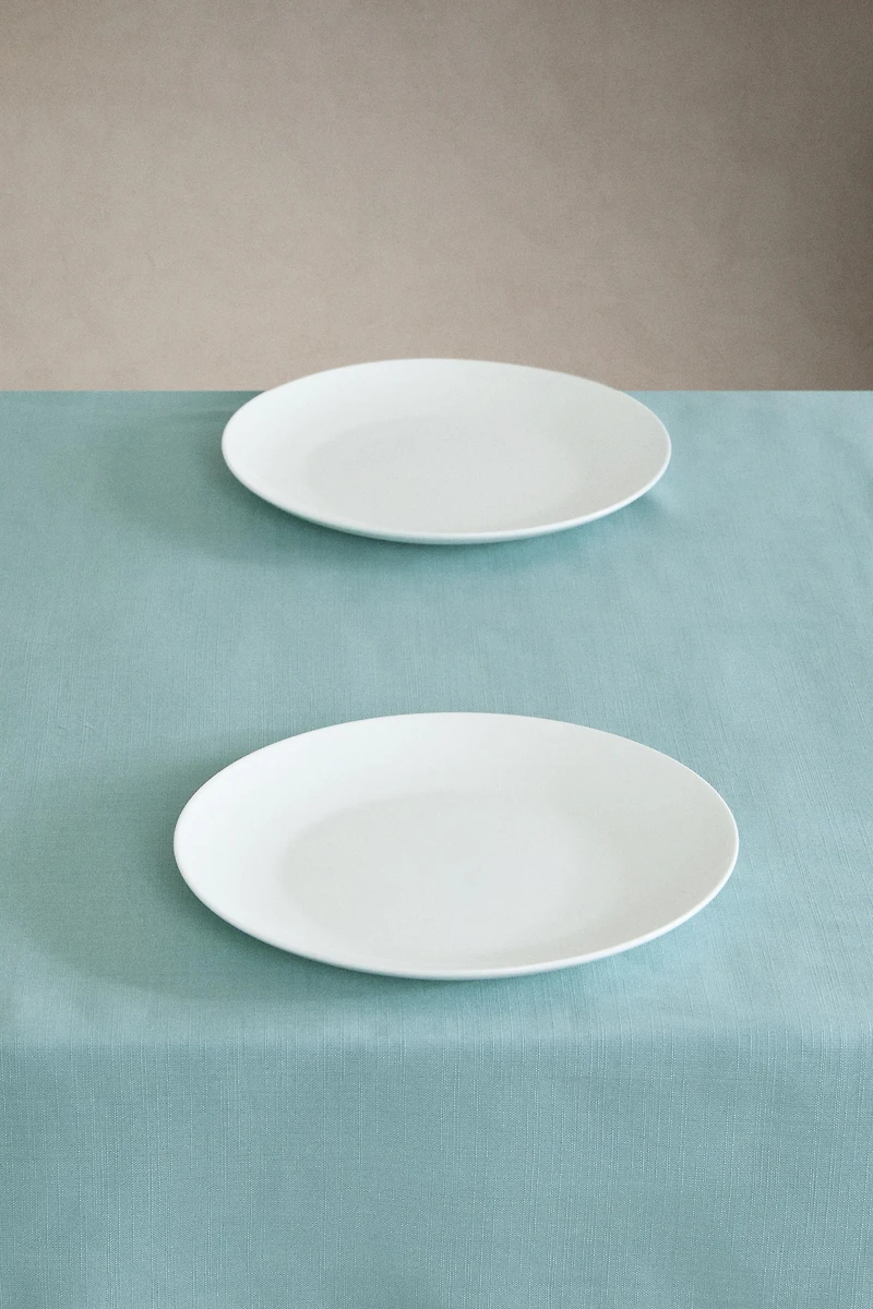 HEMSTITCHED COTTON TABLECLOTH