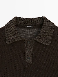 Pull polo col contrastant