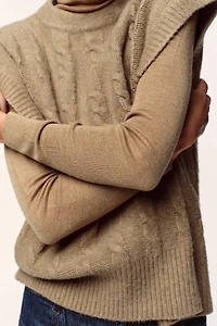 PULL AVEC LAINE À COL MONTANT