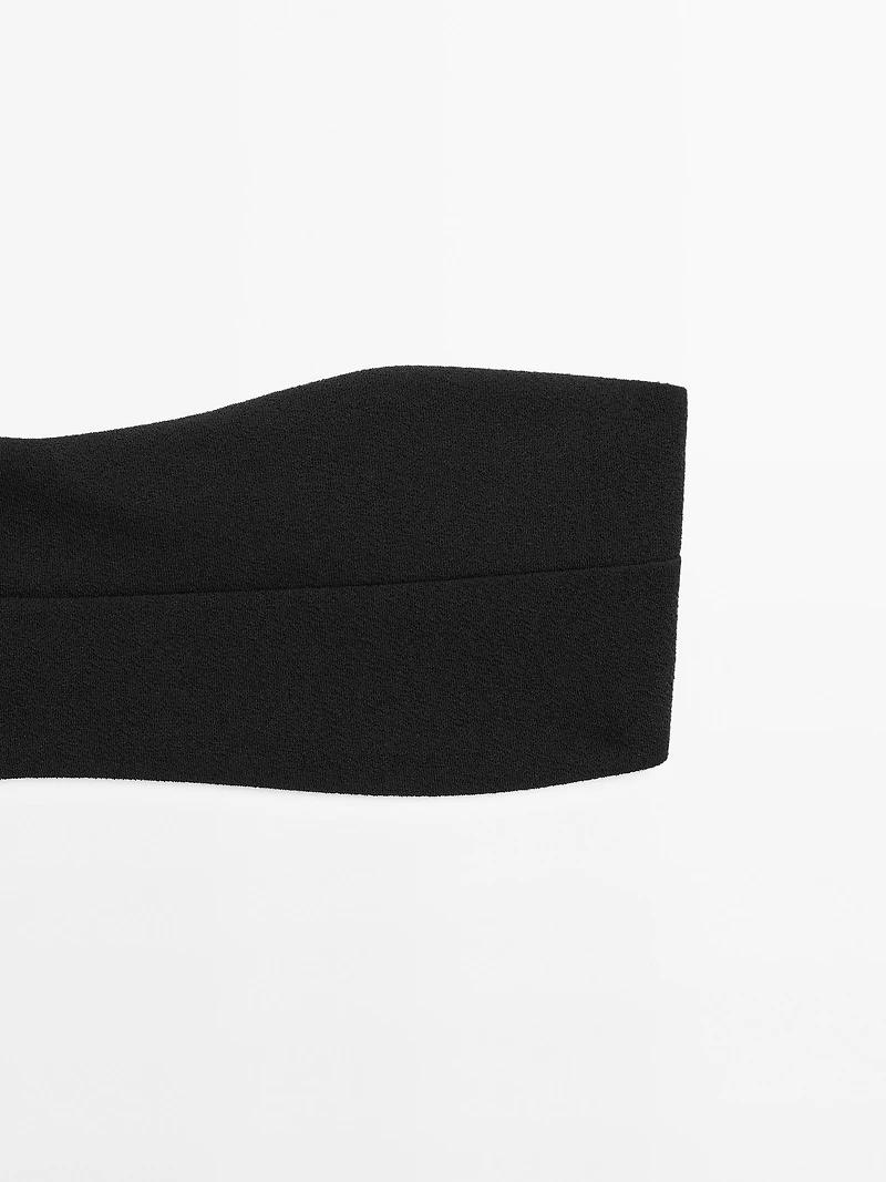 Haut de bikini bandeau texturé
