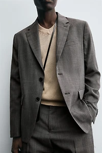 BLAZER COSTUME À CARREAUX