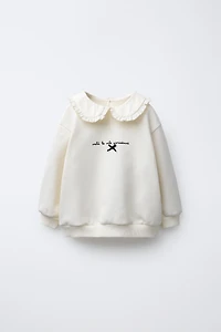 COMBINED COLLAR SWEATSHIRT
